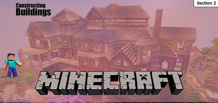Gathering Resources and Constructing Buildings in Minecraft