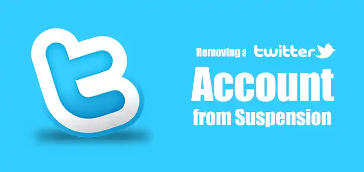 Removing a Twitter Account from Suspension