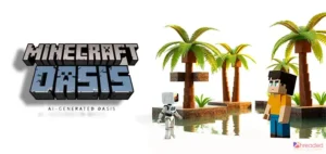 AI generated Minecraft oasis