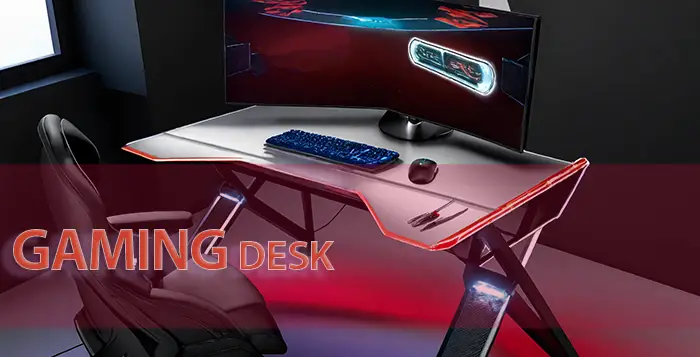 Gaming Desk with Cable Management