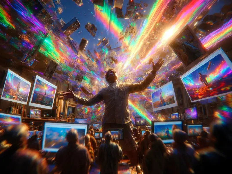 The new creative renaissance powered by autonomous AI photo editing agents in vibrant futuristic explosion