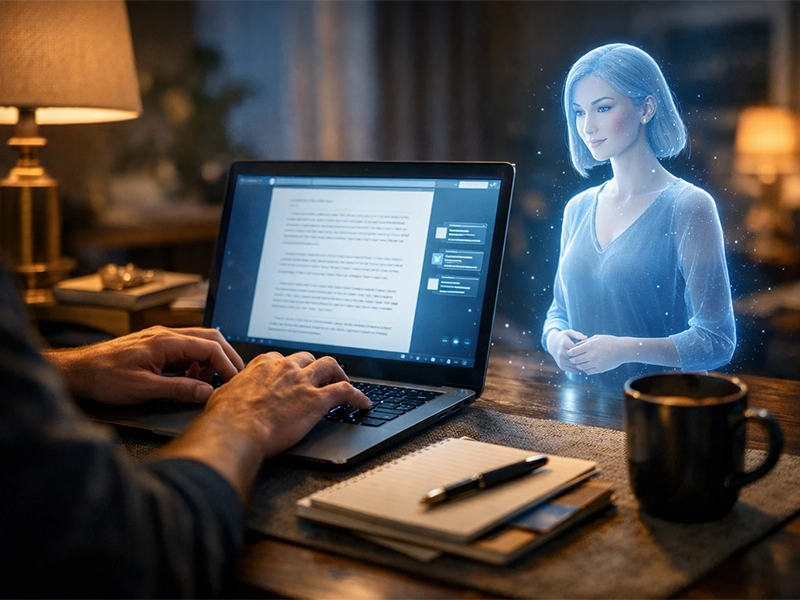 can AI replace writers or help them