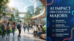 Strategic poster analyzing the ai impact on college majors in 2026