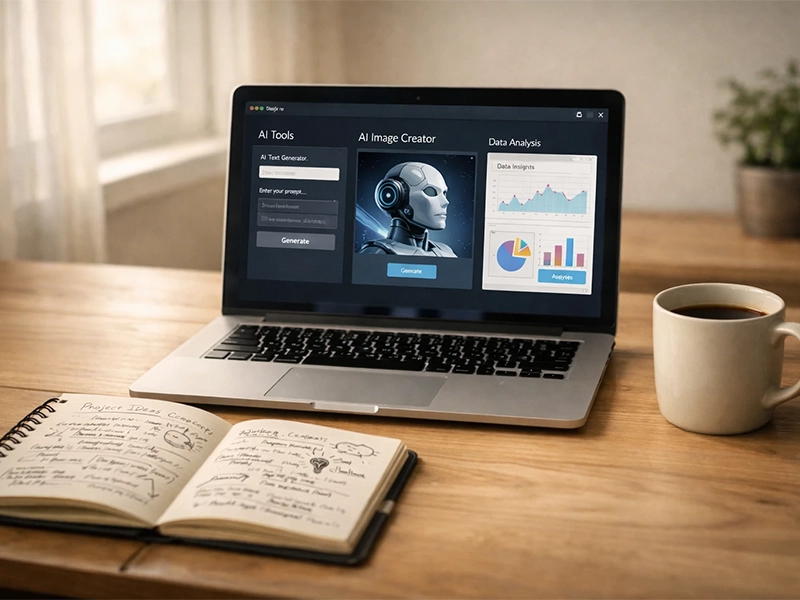 using AI tools to start an online business from home