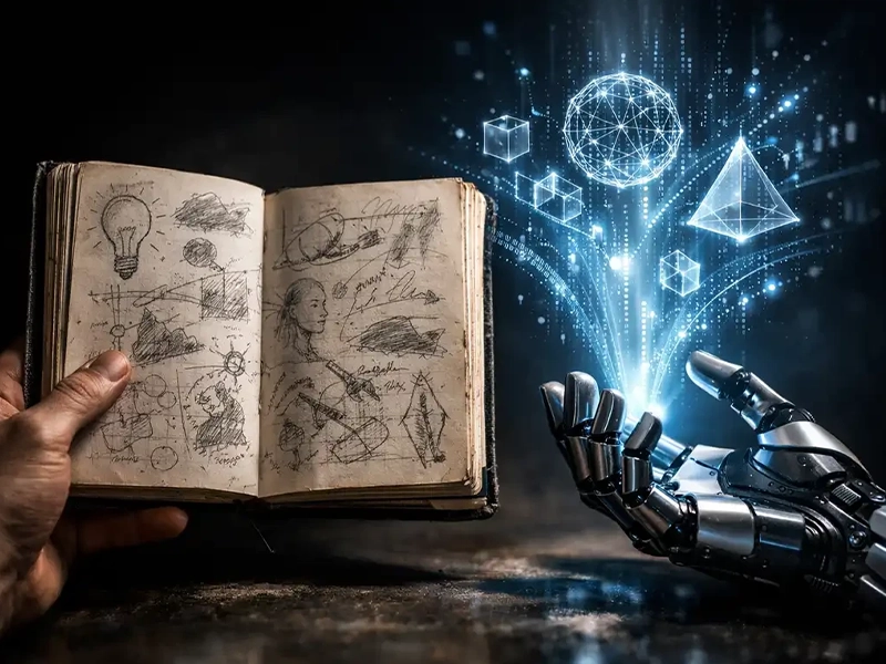 comparison between human creativity and artificial intelligence idea generation