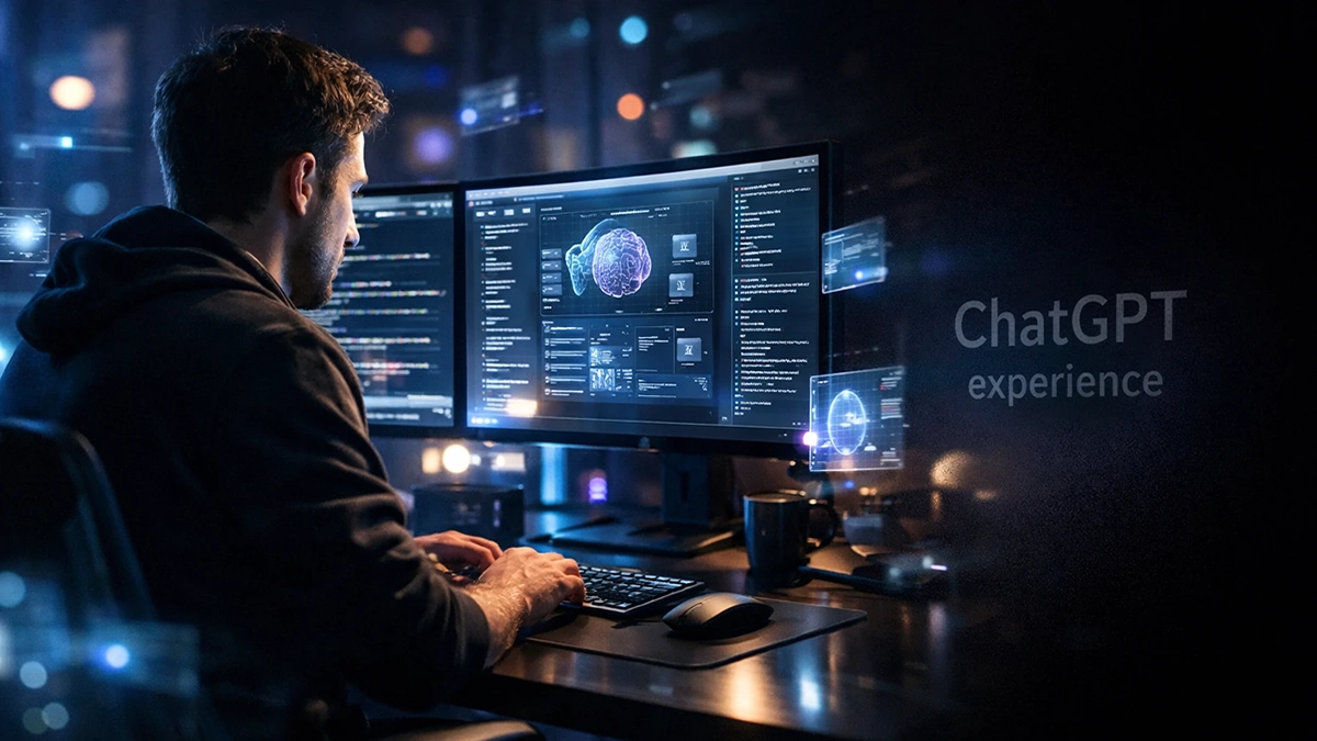 ChatGPT experience inspiring a developer working with AI technology