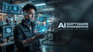 AI software engineering cinematic cover image