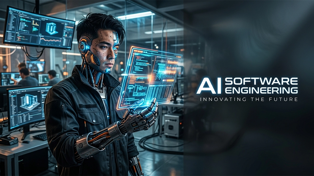 AI software engineering cinematic cover image