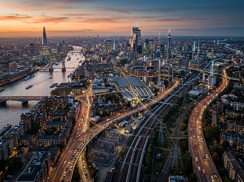 City infrastructure connected through distributed intelligence systems