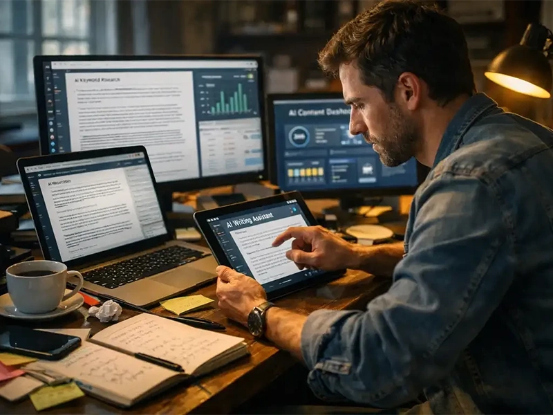 testing AI tools for bloggers workflow