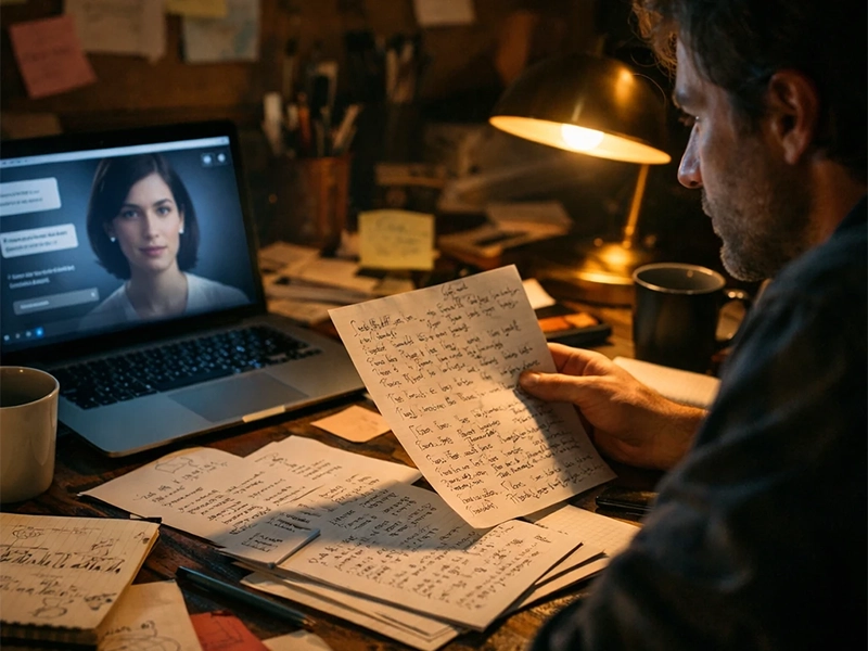 experiment comparing AI vs human creativity with human writing and AI generated ideas