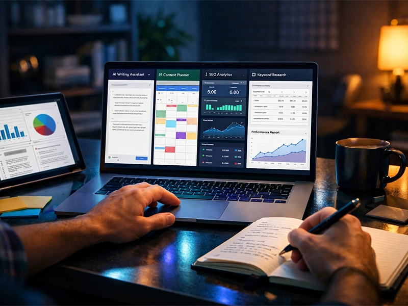 top AI tools for bloggers comparison