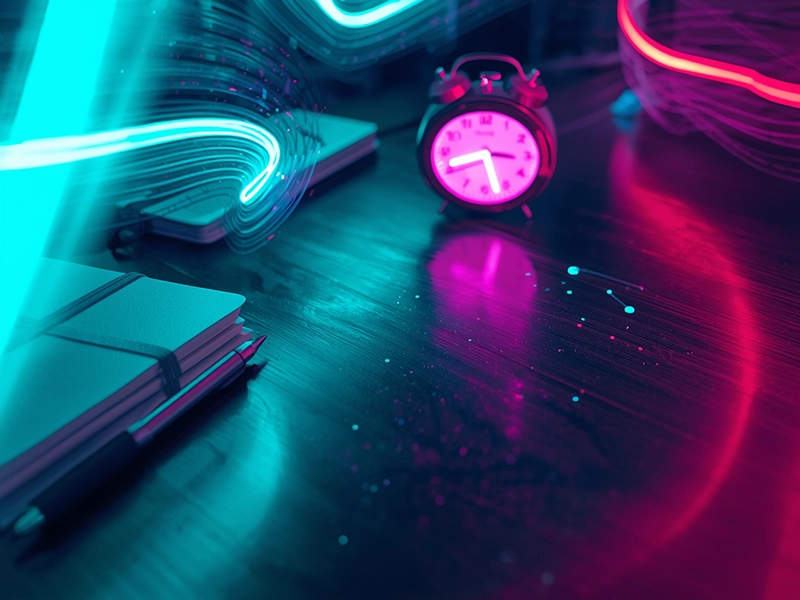Cinematic photo showing how AI productivity tools transform daily workflow