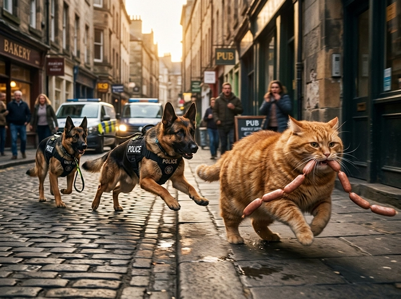 The Ultimate AI Animal Video Generator Guide: Stop Wasting Time on Fails & Steal My Proven Runway Strategy 5 A funny and realistic AI-generated scenario of a cat being chased, showcasing creative prompt engineering.