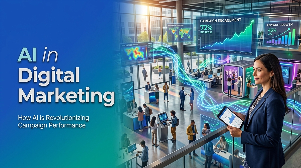 AI in Digital Marketing transforming a successful digital marketing campaign in a modern business environment